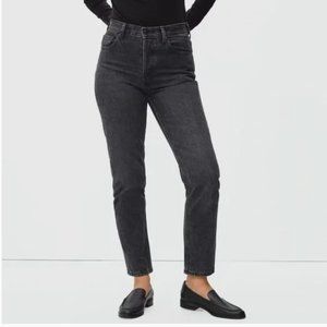 Everlane Ankle Straight Leg Jeans Washed Black Size 28
